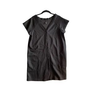 La Moda women’s black textured, dress/beach, cover-up size medium